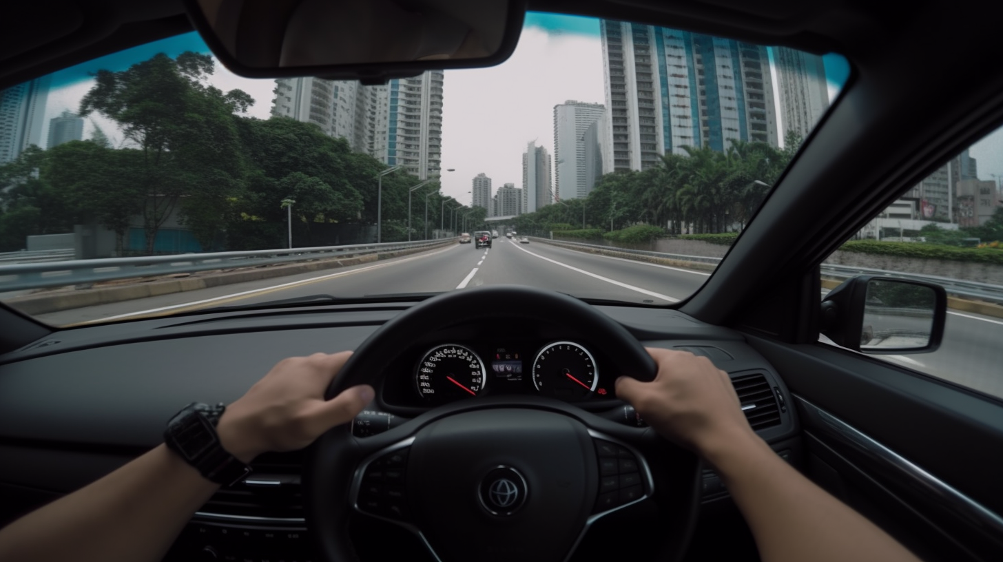 Dash Cam photo of a dangerous driver
